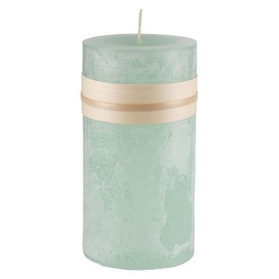  Northlight 6" Aqua Green Traditional Cylindrical Pillar Candle
