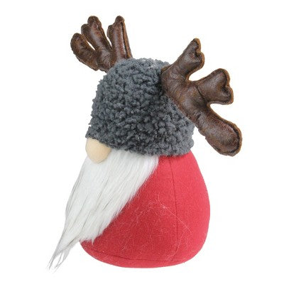  Northlight Santa Gnome With Moose Antlers Christmas Decoration - 14"