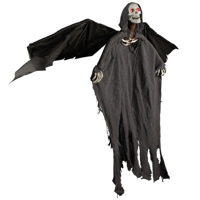  Northlight LED Lighted And Animated Winged Grim Reaper Halloween Decoration - 50"