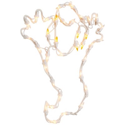  Northlight Lighted Ghost Halloween Window Decoration - 15"