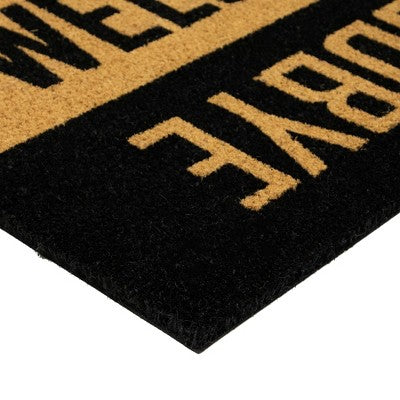  Northlight Natural Coir "Welcome Goodbye" Outdoor Doormat 18" X 30"