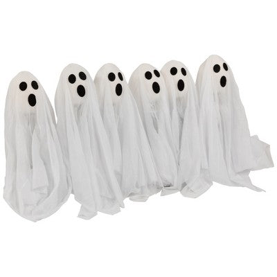  Northlight LED Lighted Ghost Halloween Outdoor Pathway Markers - 30" - Set Of 6