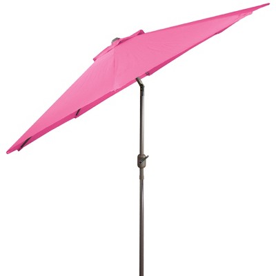  Northlight 9ft Outdoor Patio Market Umbrella With Hand Crank And Tilt, Pink