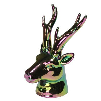  Northlight 7.5" Rainbow Electroplated Deer Head Christmas Decoration