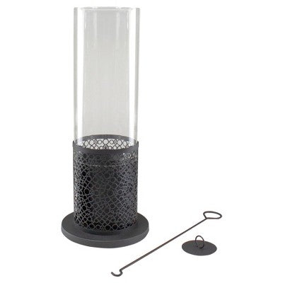  Northlight 19.75" Bio Ethanol Round Portable Tabletop Fireplace With Black Decorative Base
