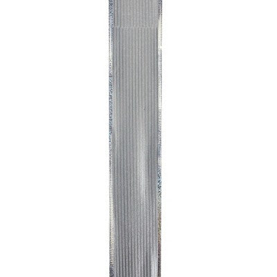  Northlight Silver Horizontal Striped Wired Christmas Craft Ribbon 2.5" X 10 Yards