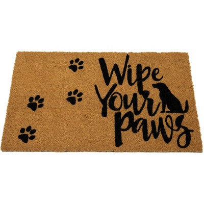  Northlight Natural Coir "Wipe Your Paws" Outdoor Doormat 18" X 30"