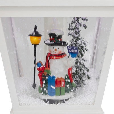  Northlight 17.75" Lighted Musical Snowman Wall Mounted Snowing Christmas Street Lamp