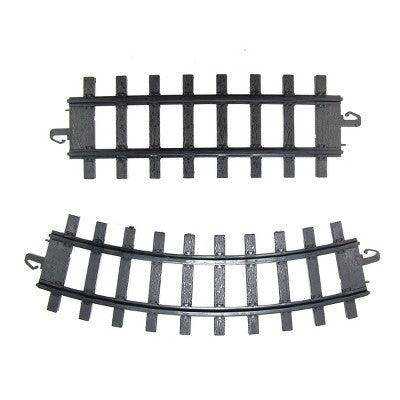  Northlight Club Pack Of 12 Black Replacement Train Set Track Pieces 10"