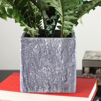  Northlight 13" Boston Fern Artificial Plant In Square Pot - Green/Gray