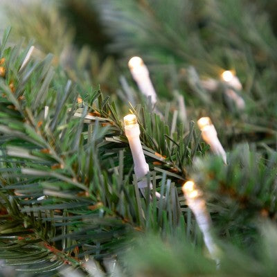  Northlight Battery Operated Wide Angle LED Christmas Lights - Warm White - 9.5' White Wire - 20ct