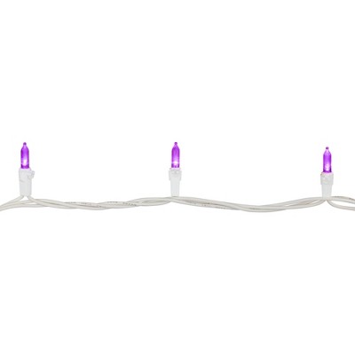  Northlight 50ct LED Mini String Lights Purple - 16.25' White Wire