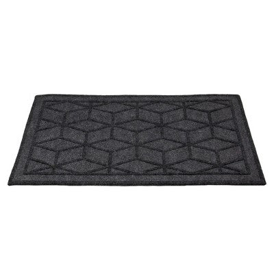  Northlight Gray Diamond Patterned Rectangular Coir Doormat 18" X 30"