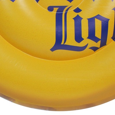  Northlight 51.5" Corona Yellow And Blue Inflatable Bottle Cap Pool Float