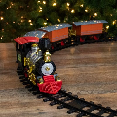  Northlight 20-Piece Battery Operated Red And Orange Animated Classic Christmas Train Set With Sound