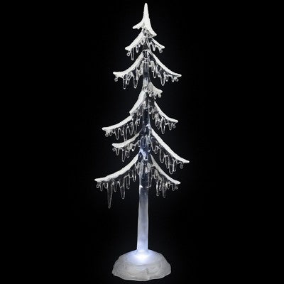  Northlight LED Lighted Acrylic Icicle Tree Christmas Decoration - 14"