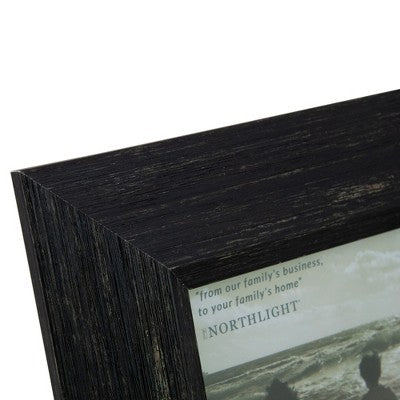  Northlight 10" Distressed Finish Black Picture Frame With Easel Back For 5" X 7" Photos