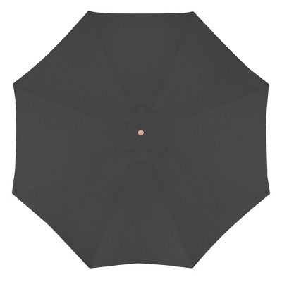  Northlight 8.5ft Outdoor Patio Market Umbrella With Wooden Pole, Gray