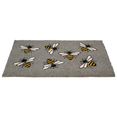  Northlight Natural Coir Outdoor Rectangular Bumble Bee Doormat 18" X 30"