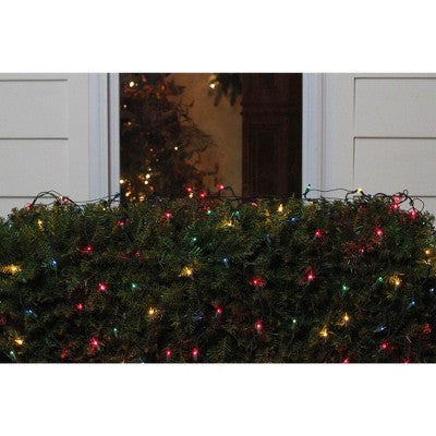  Northlight Mini Net Style Christmas Lights - 4' X 6' - Multicolor - Green Wire