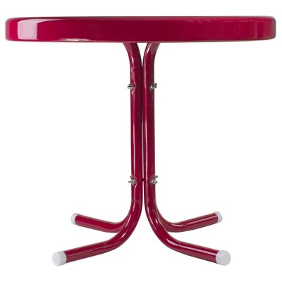  Northlight 22" Outdoor Retro Tulip Side Table, Pink