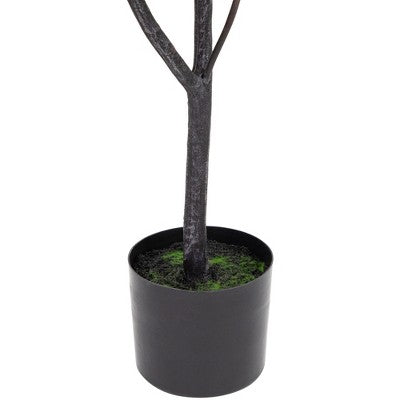  Northlight Real Touch™ Artificial Eucalyptus Tree In Black Pot 53"