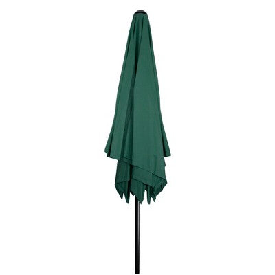  Northlight 8.5ft Outdoor Patio Lotus Umbrella With Hand Crank, Green