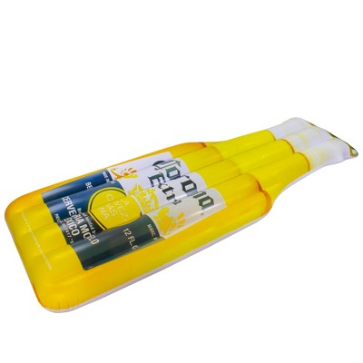  Northlight 86" Corona Yellow And Blue Inflatable Beer Bottle Pool Float