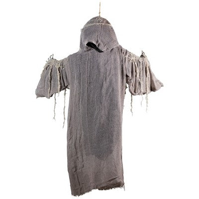  Northlight 36" Prelit Touch Activated Death Reaper Hanging Halloween Decoration - White/Gray