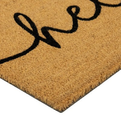  Northlight Natural Coir "Hello" Outdoor Doormat 18" X 30"