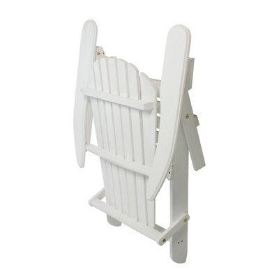  Northlight 36" White Corona Classic Folding Wooden Adirondack Chair