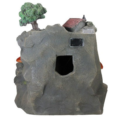 Northlight 24.5" Solar LED Lighted Mushrooms By Waterfall Outdoor Patio Garden Water Fountain