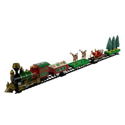  Northlight 22pc Battery Operated Lighted And Animated Christmas Train Set With Working Smokestack