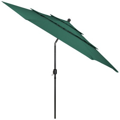  Northlight 9.75ft Outdoor Patio Market Umbrella With Hand Crank And Tilt, Green