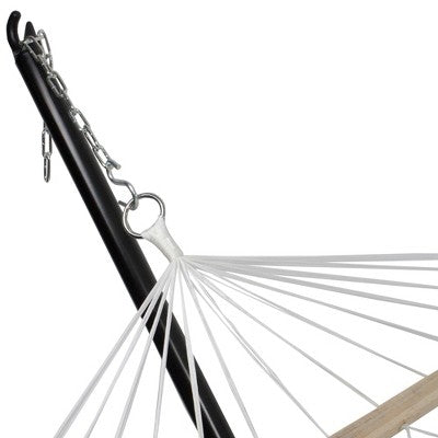  Northlight 55" X 78" Lattice Rope Hammock With Wooden Bar - Brown