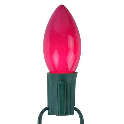  Northlight 25ct C9 String Lights Pink Purple - 24' Green Wire