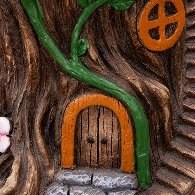  Northlight Fairy Tree Stump Outdoor Garden Plant Stand - 13.75"