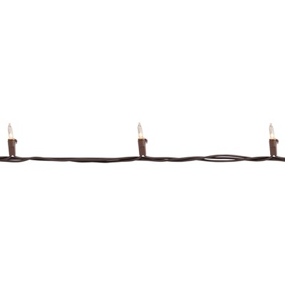  Northlight Mini Incandescent Christmas Lights - Clear - 4' Brown Wire - 20ct