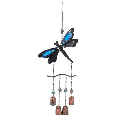  Northlight 24" Purple And Bronze Dragonfly Outdoor Garden Windchime
