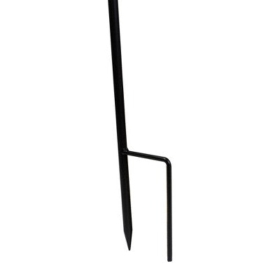  Northlight 36” Black Metal Shepard’s Hook Outdoor Garden Stake