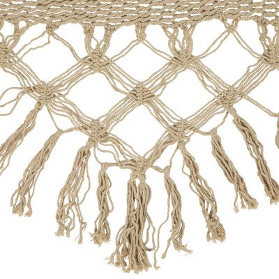  Northlight 31" X 78" Cotton Hammock With Lattice Pattern Tassels - Brown