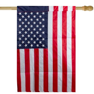  Northlight Patriotic Americana Embroidered Outdoor House Flag 40" X 28"