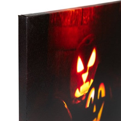  Northlight LED Lighted Silly Jack-O-Lanterns Halloween Canvas Wall Art - 15.75" X 12"