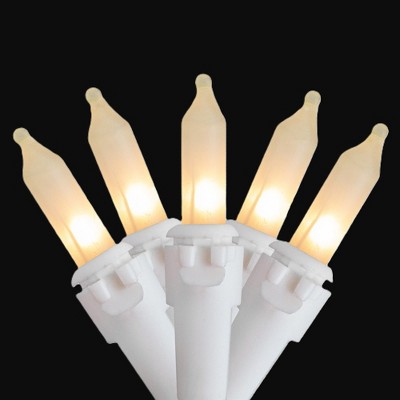  Northlight Frosted Mini Christmas Light Set - Clear - 24.5' White Wire - 50ct
