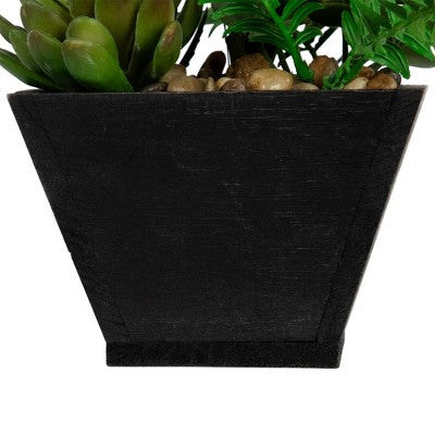  Northlight 13" Orchid With Succulent Artificial Potted Plant - Pink