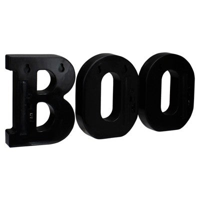  Northlight LED Lighted "BOO" Halloween Marquee Sign - 6.5" - Warm White