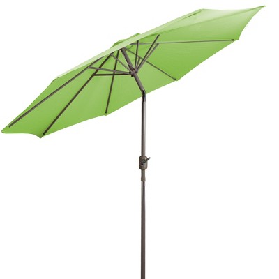  Northlight 9ft Outdoor Patio Market Umbrella With Hand Crank And Tilt, Lime Green