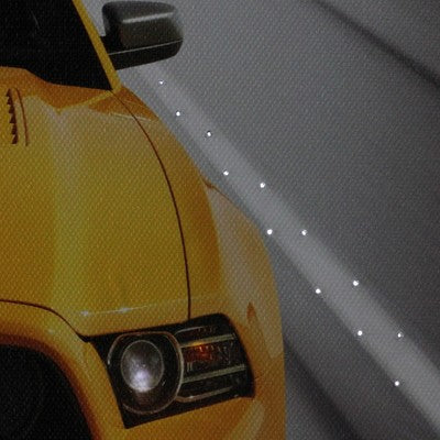  Northlight Fiber Optic And LED Lighted 2013 Ford Mustang Boss 302 Canvas Wall Art 12" X 15.75"