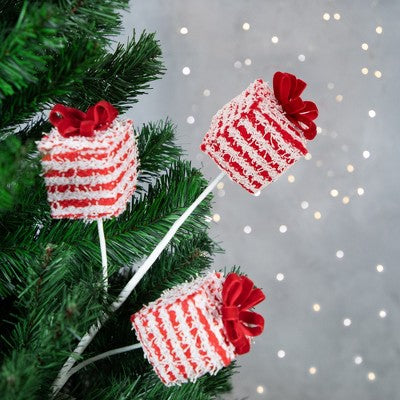  Northlight 26" Candy Cane Gift Boxes Decorative Christmas Spray