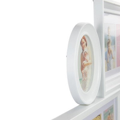  Northlight 27.75" White Multi-Size Collage Photo Picture Frame Wall Decoration